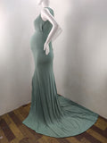 Maternity Off Shoulder Mermaid Gown Maxi Photography Dress