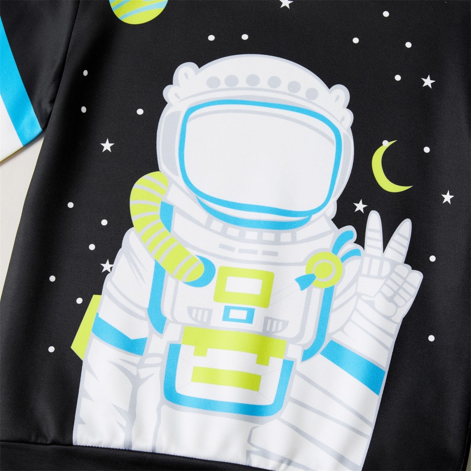 Kid Boy Astronaut Star Moon Print Sets 2 Pcs
