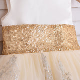 Kid Baby Girl Golden Sequins Hollow Dresses