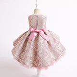 Kid Baby Girl Flower Vintage Embroidery Princess Dress