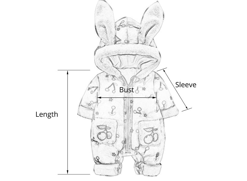 Baby Girls Romper Rabbit Ears Hooded Jumpsuits