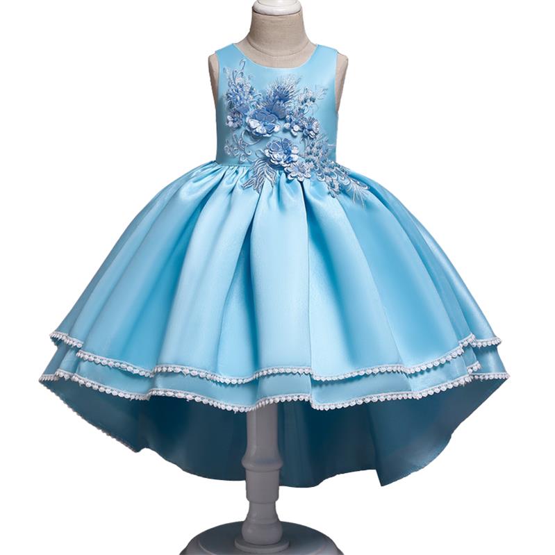 Kid Girls Mermaid Princess Maxi Wedding Dress