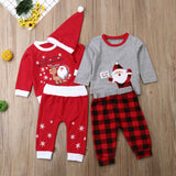 Baby Boy Girl Warm Christmas Outfit Set 2 Pcs