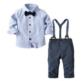 Kids Boy Gentleman Sets Long Sleeve Gentleman 2 Pcs Suits