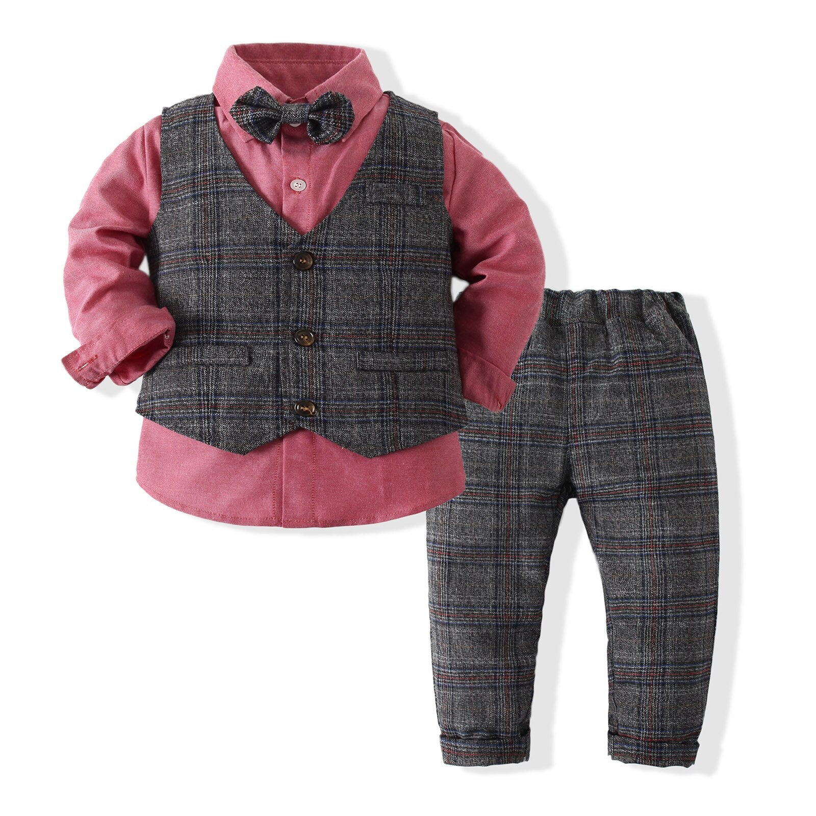 Kids Baby Boy Wedding Party Outfits Sets 2 Pcs