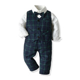 Kids Baby Boys Formal Suits Gentleman Outfits 3Pcs/Set