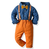 Kids Baby Boys Suits Blazers Autumn Party Sets 2 Pcs
