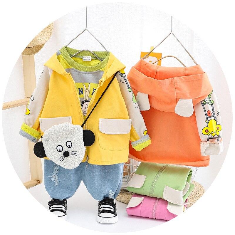 Kids Baby Girls Suits Long Sleeve Korean Style 3Pcs/Set