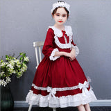 Kid Girl Party Lolita Princess Elegant Christmas Dress