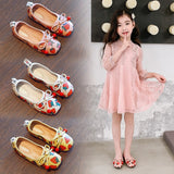 Kid Baby Girls Princess Soft Flats Strawberry Bow Leather Shoes