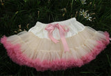 Kid Baby Girls Fluffy Chiffon Solid Colors Tutu  Dance Skirt Dress