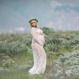 Maternity Gown Lace Dress Fancy Shooting Photo Dress