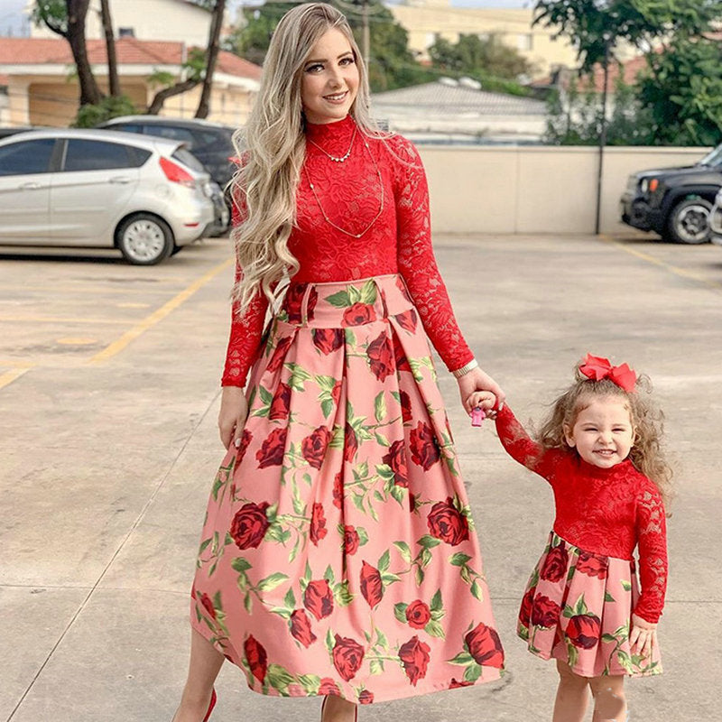 Family Look Matching Mommy and Me Matching Dresses