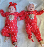 Christmas Baby Boy Girl Jumpsuit Red Playsuit