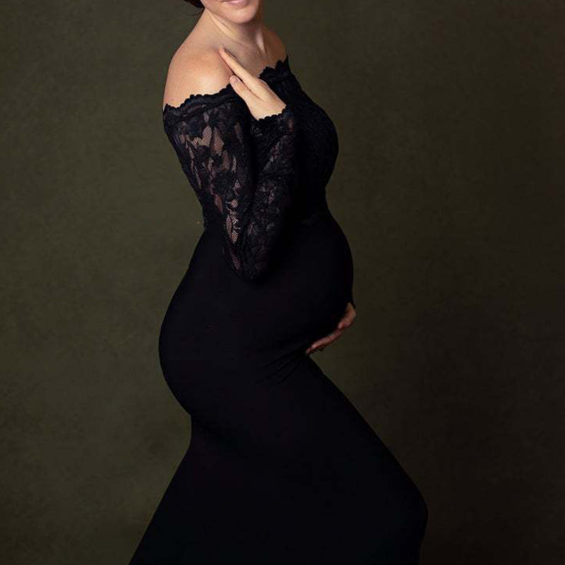 Maternity Chiffon Pregnancy Photography Props Maxi Gown Dresses