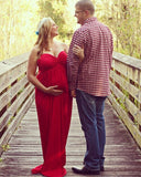 Maternity Maxi Chiffon Dresses Off Shoulders Pregnancy Photo Shoot Dresses