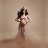 Maternity Long Tulle Dress Photography Dress