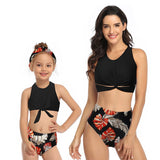 Family Matching Swimsuits Print Bikini Set Beachwear