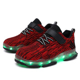 Boys Glowing Sneakers LED Lighting Luminous Sneakers Shoes