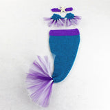 Baby Girl Knitted Mermaid Tutu Starfish Headband Photography Props Sets