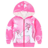New Kids Baby Girl Casual Unicorn Fleece Jacket Coats