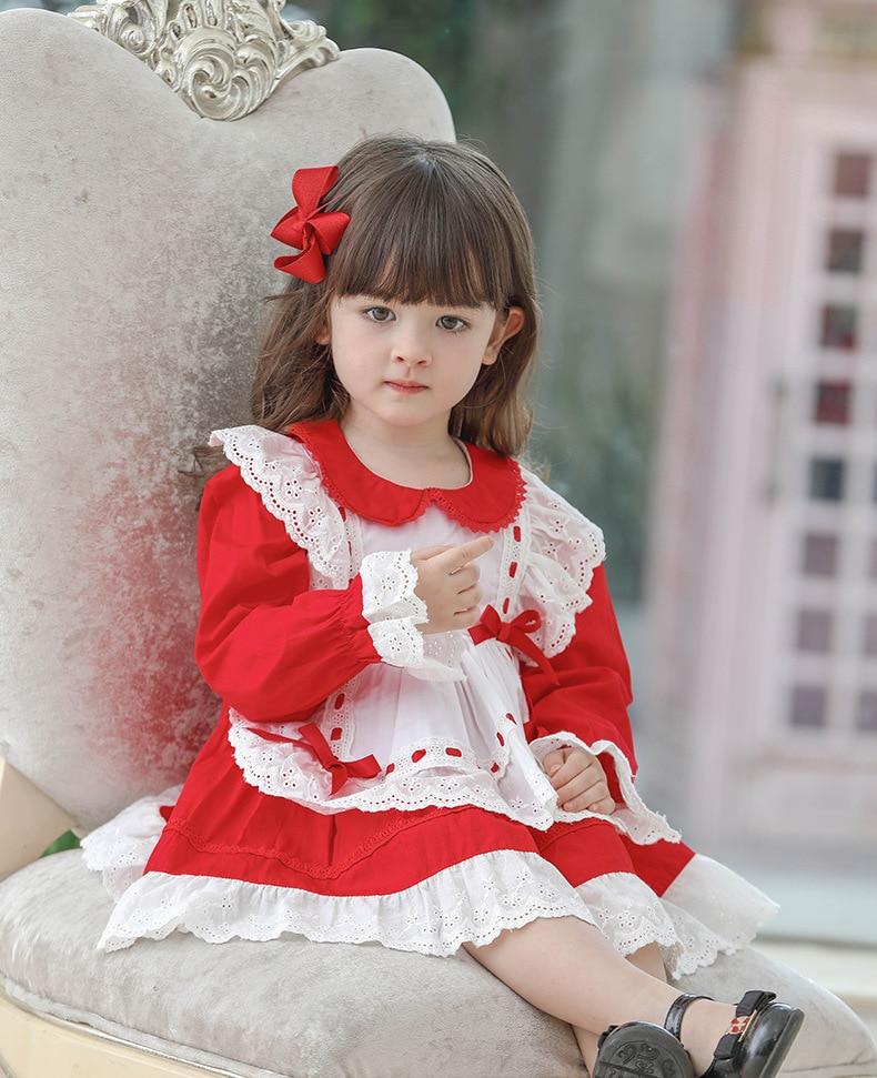 Kid Baby Girls Alice Princess Lotia Spain Boutique Princess Cotton Dresses