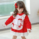 Kid Baby Girls Alice Princess Lotia Spain Boutique Princess Cotton Dresses
