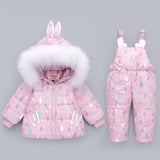 Winter Baby Boy Girl Snow Set Warm Snowsuits 2 Pcs Sets