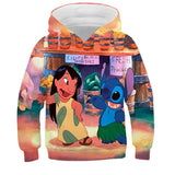 Kid Boy Girl Stitzer Animation 3D Digital Printing Sweatshirt Hoodie