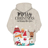 Kid Boy Christmas 3D Warm Autumn Winter French Terry Hoodie