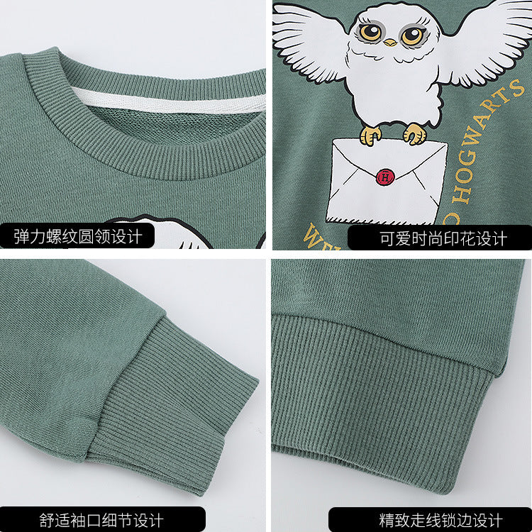 Kids Girls Cotton Cute Print Sweatshirt Pullover T-shirt