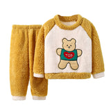 Kid Baby Boy Girl Flannel Extra Thick Warm Pajamas