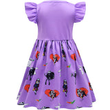 Kid Baby Girl Halloween Scary Series Night Princess Flying Sleeve Cute Dress
