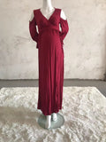 Maternity Photoshoot V neck Pregnant Maxi Gown Dresses