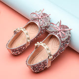 Girl Sequin Princess Water Drill Bow Soft Sole Single Shoes