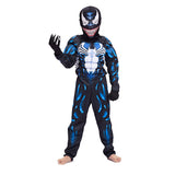 Kid Boy Cosplay Costume Superhero Venom Muscle Dance Rompers