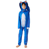 Kid Boy Hedgehog Blue Sonic Costume Supersonic Rompers