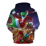 Kid Boy Christmas 3D Warm Autumn Winter French Terry Hoodie