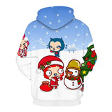 Kid Boy Christmas 3D Sweater Winter Lightweight Warm Hoodie