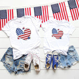 Kids Baby Girl Boys Independence Day Family Matching T-shirt