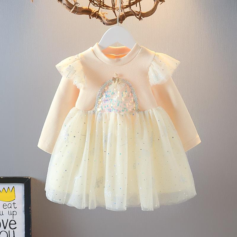 Kid Baby Girl Boutique Autumn Princess Fluffy Dresses