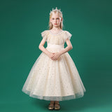 Kid Girls Flower Wedding Princess Tulle Formal Pageant Ball Gowns Lace Dress