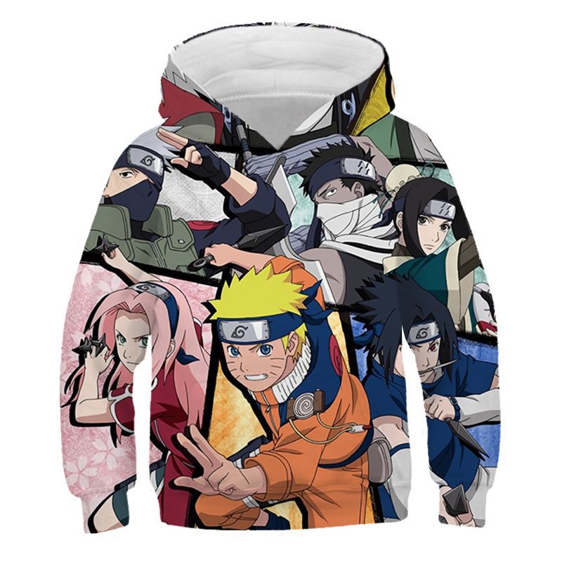 Kid Boy Girl 3D Naruto Forbearance Trend Personalized Hoodie