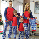 Family Matching Plaid Printed Pajamas Mother Daughter Parent-child Sleepwear