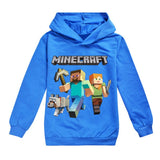 Kid Boy Minecraft Long Sleeve Hoodie