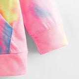 Kid Baby Girl Tie-dyed Unicorn Casual Shirts