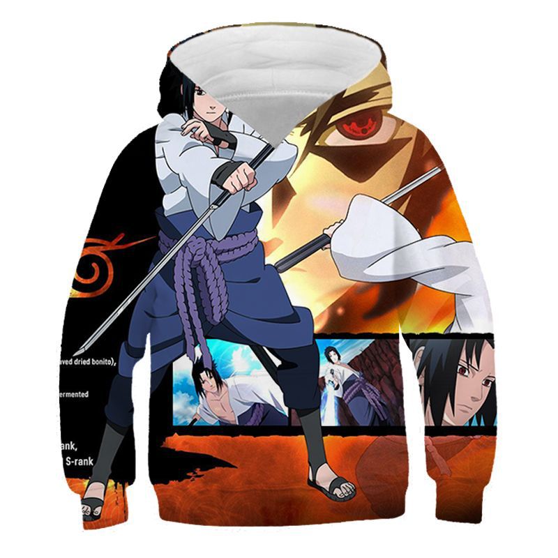 Kid Boy Girl 3D Naruto Forbearance Trend Personalized Hoodie