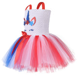 Girls Princess Unicorn Kids July Fourth Independence Day Carnival Dress