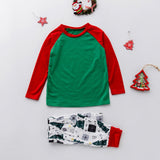 Family Matching Christmas Parent-child Pajamas Suits Set