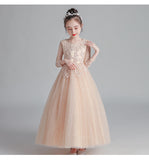 Kid Girl Wedding Party Frock Flower Gown Princess Evening Dress